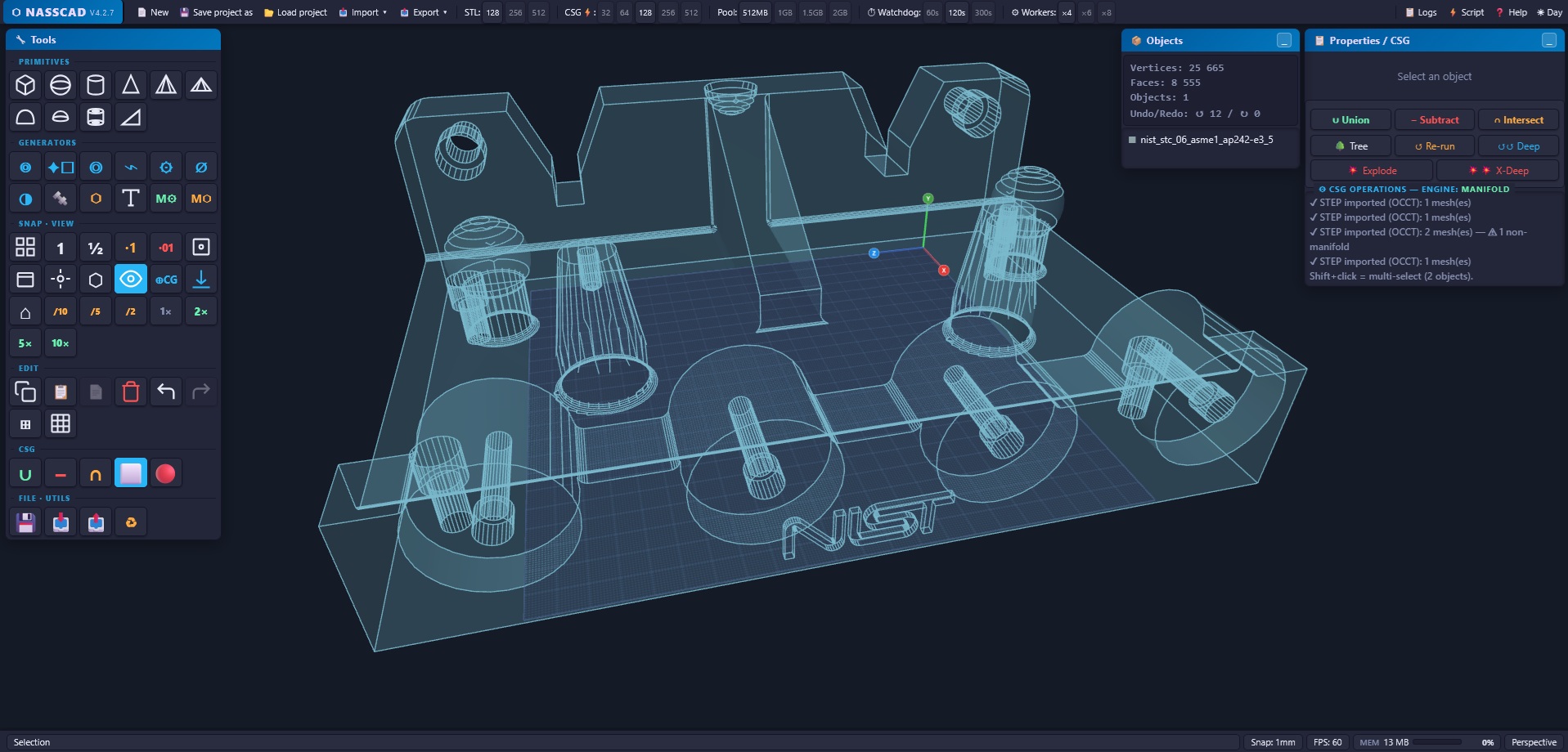 NASSCAD racing past TinkerCAD and Autodesk — parametric 3D CAD, zero install